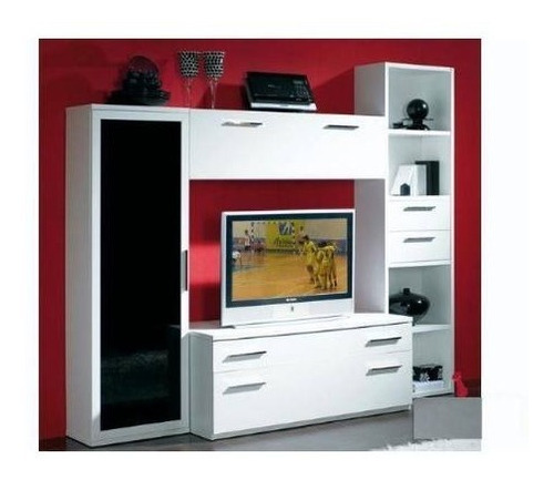 Modulo Mesa Lcd Led Dvd Dos Repisas Repisa Colgante.