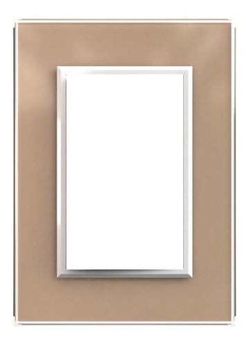 Tapa Bastidor Jeluz Cristal Champagne/blanco 698/23-2 Color Champagne Voltaje nominal 220V