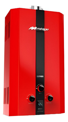 Boiler Mirage Flux Mbf16nb Gas Lp 16 Litros Por Minuto Rojo Rojo Glp