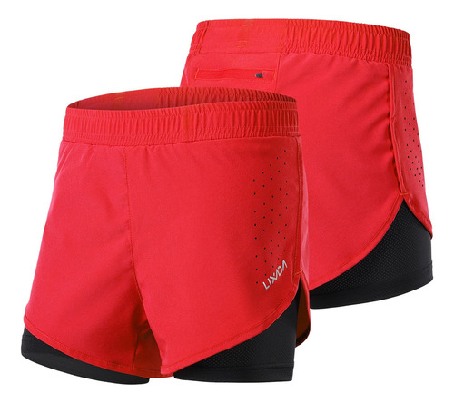 Lixada Shorts De Running 2 En 1 Para Mujer De Secado Rápido