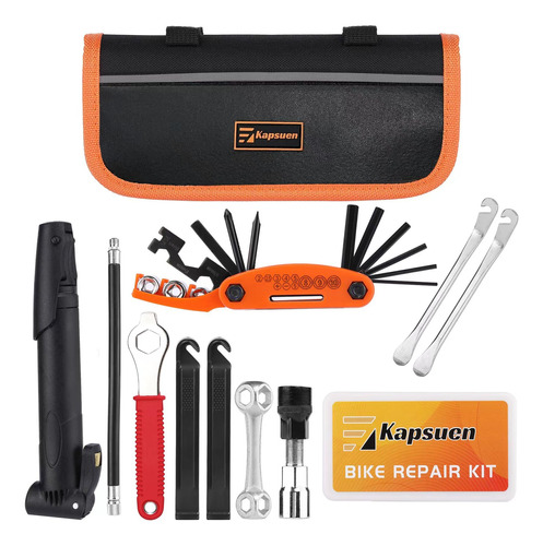 Kit De Herramientas De Reparación De Bicicletas Y Bolsa De R