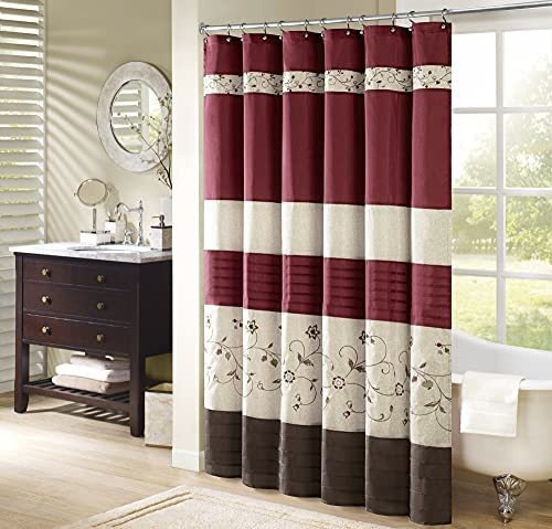 Cortina De Baño Madison Park Serene Flora Fabric Shower Cur