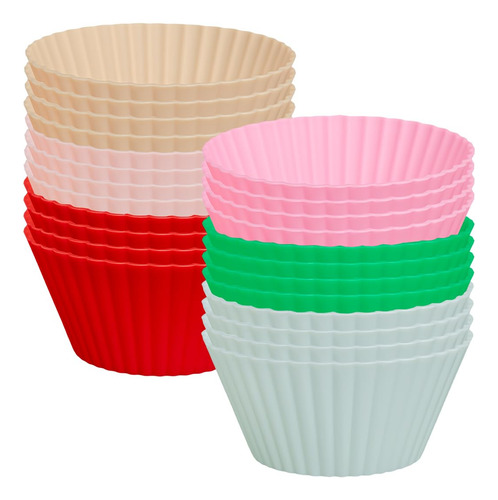 Tacken - Copas De Silicona Para Hornear Cupcakes, Forros Res