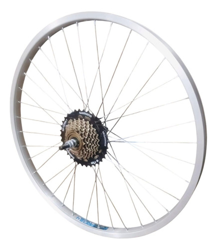 Rin Bicicleta 24 Mtb Trasero Aluminio Shimano 7 Megaranch Rin 24 Aluminio Shimano 7 Megaranch Completo