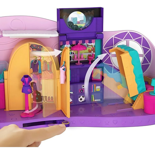 Polly Pocket La habitación de diversión para muñecas Polly Mattel Fry98