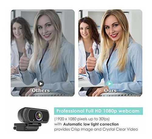 Cam Full Hd 1080p Usb Camara Ordenador Microfono Para Pc