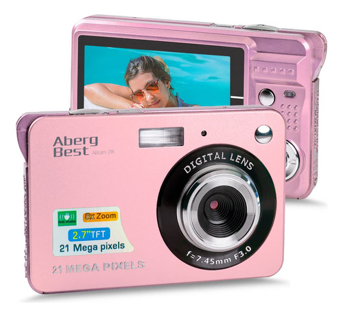 Camara Digital Mini Para Niño Zoom 8x Hd 720p Compacta Lcd