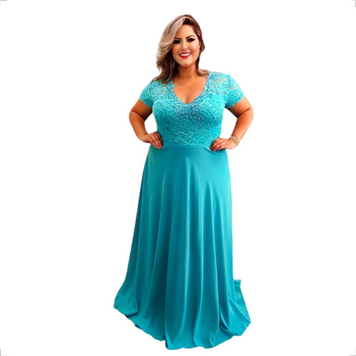Vestidos Femininos Evangelicos Plus Size Bege Nude Madrinha