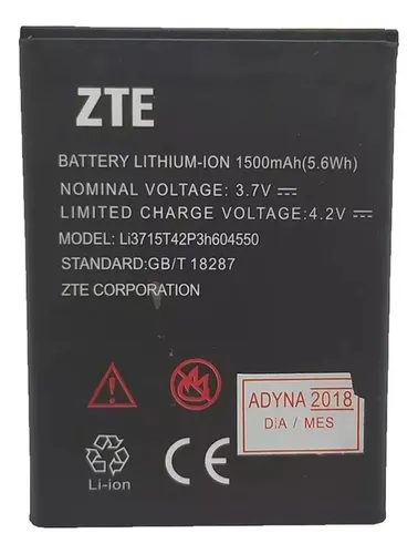 comprar Bateria Zte Li3715t42p3h604550 Blade A410 Tienda Fisica
