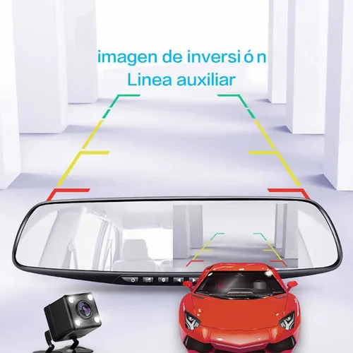 Applicable To 2 Cámara Retrovisor Espejo Frente Y Trasera