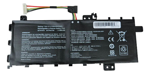 Bateria Compatible Notebook Asus B21n1818 Vivobook 14 A412 Batería Negro