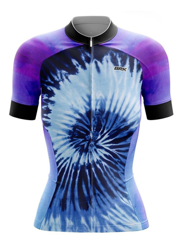Imagem 1 de 3 de Camisa Camiseta Bike Feminina Brk Tie Dye Winter Uv50+