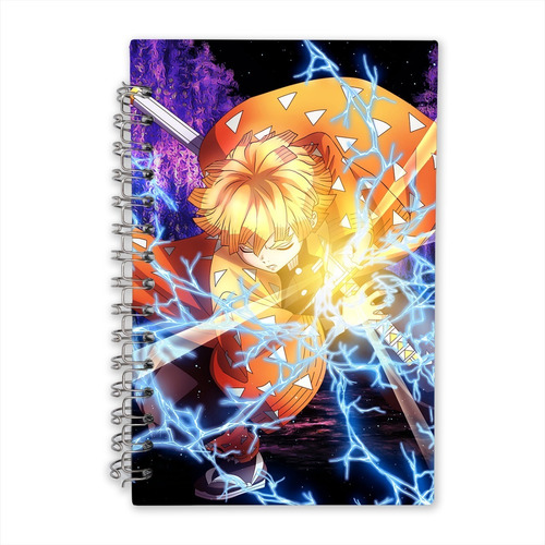 Libreta Zenitsu Demon Slayer Pasta Dura