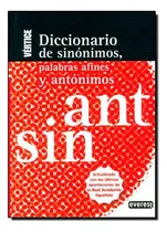 Comprar Diccionario De Sinonimos, Palabras Afines Y Antonimos