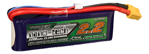 Nano-tecnología De Rc Turnigy 2200mah 2s 25 ~ 50 C Lipo Pack