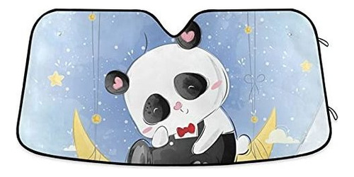 Cortina Parasol - Panda Moon Car Sunshade For Front Windshie