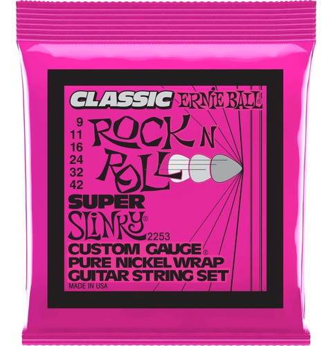 Encordoamento P/ Guitarra Ernie Ball 09-42 Classic 2253 