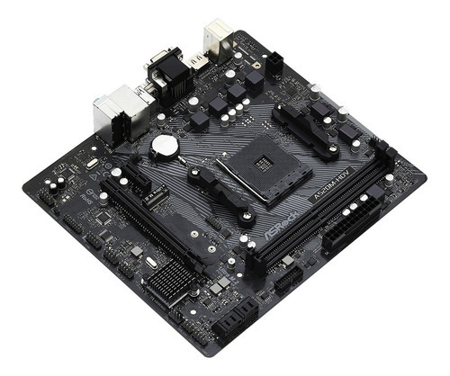 Placa Madre Asrock A520m-hdv Color Negro