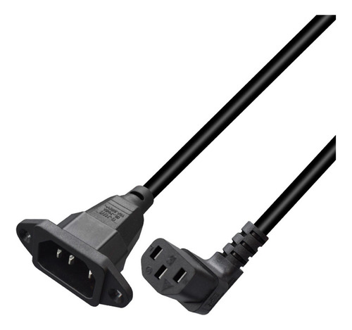 2 C14 A C13 Cable De Alimentación Cable De 30 Centimetros