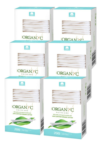 Organyc - Hisopos De Algodon Organico 100% Certificado - Sin