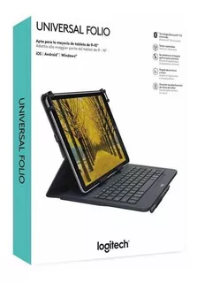 Universal Folio Logitech Funda Con Teclado 9 A 10 Pulgadas