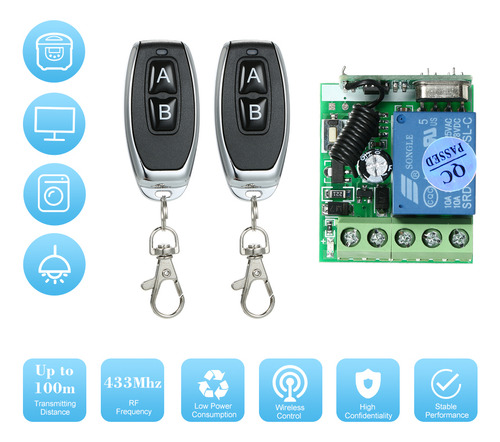Relé De Interruptor Remoto, Control Electrónico Y Bloqueo, T