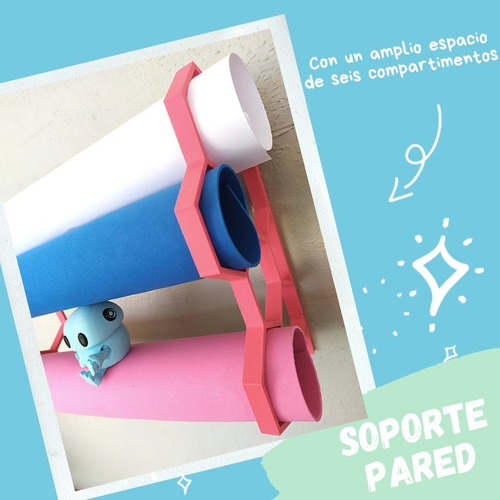 Imagen 4 de 5 de Soporte De Pared Para Vinilo, Goma Eva, Cartulina/scrapbook