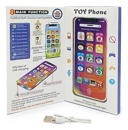 2 Juguetes Para Teléfonos Móviles Con Música Interactiva Par