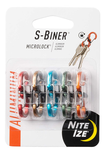 Sbiner Microlock De Aluminio, Mosquetón Cierre, Paquet...