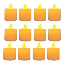 Comprar 12 Velas Electronicas Led Luz Calida Casamientos Centro Mesa