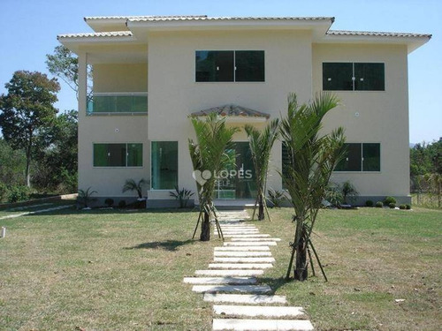 Imagem 1 de 23 de Casa Duplex, Em Centro De Grande Terreno Plano, Condomínio Fechado, Lazer Privativo, 04 Qts./04 Suítes, 240 M², R$ 1.800.000,00 - Ubatiba - Maricá/rj - Ca17709