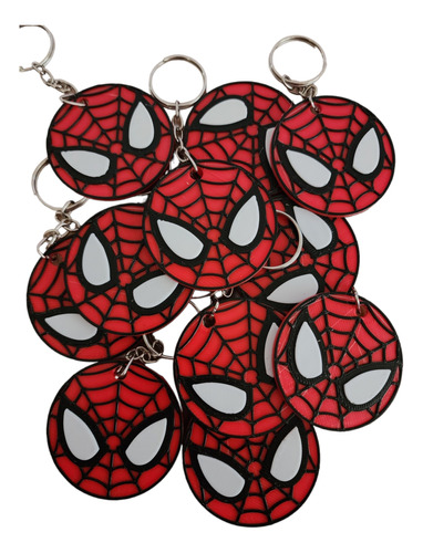  Llaveros Personalizados Super Heroes 3d X 10 Unidades Merch