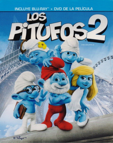 Los Pitufos Dos 2 Pelicula Blu-ray + Dvd + Masterizada 4k