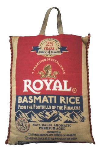 Arroz Tipo Basmati 20 Lbrs 9 Kgrs Royal