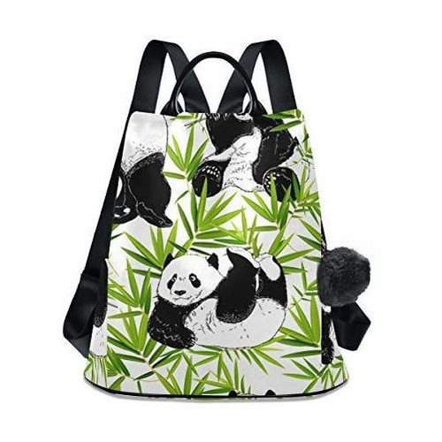 Alaza Animal Pandas Con Corazón Mochila Purse Con 5mnve