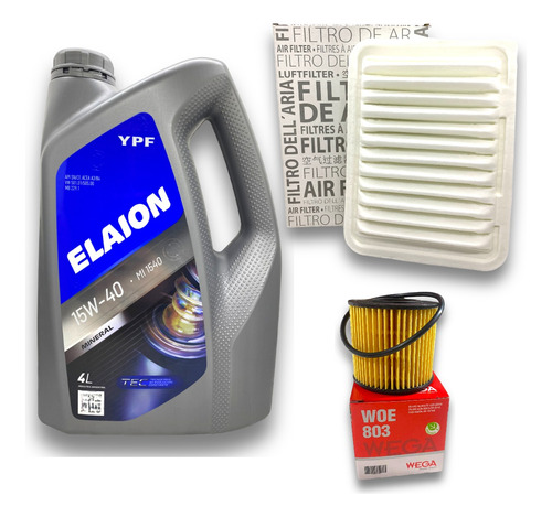 Kit Aceite Elaion F10 + Filtros Corolla 1.8 2012 A 2023