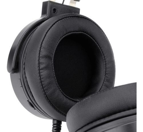 Auriculares gamer Redragon Chroma Lamia 2 black con luz rgb LED