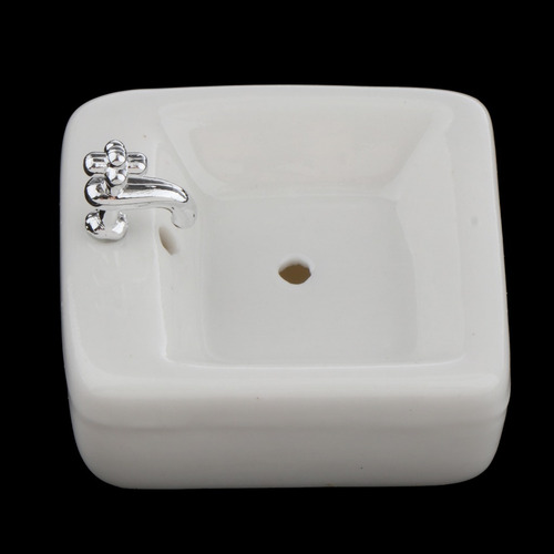 Modelo De Lavabo De Baño De Lavabo Cuadrado De Cerámica En