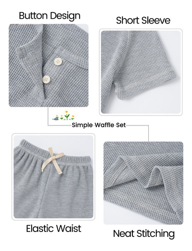 I Conjunto De Ropa Bebé Niño De Verano De 2 Piezas