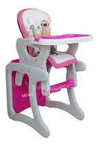 Comprar Silla De Comer Para Bebe Mesa De Pie Reclinable Convertible Color rosado gris naranja celeste Ranita oso