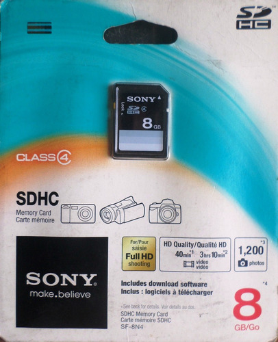 Memoria Sony Sd 8gb Ideal Porta Retratos Y Ds