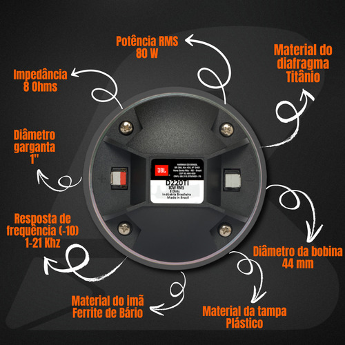 Driver Titanium 160w D220ti Jbl Selenium