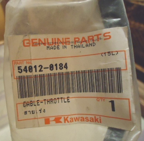 Imagen 5 de 6 de Guaya De Acelerar Kawasaki Klr 650 Doble Original.