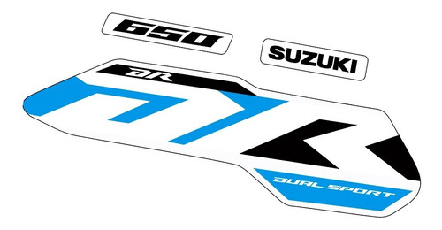 Calcomanias Suzuki Dr 650 2023 Blanca Azul