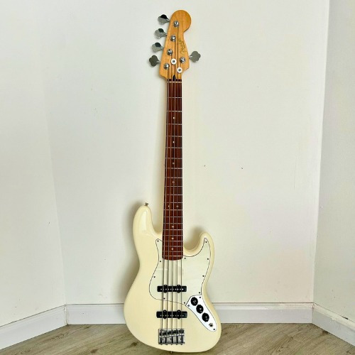 Mínimo Uso Bajo Fender Jazz Bass (mx) 5 Cuerdas Blanco 