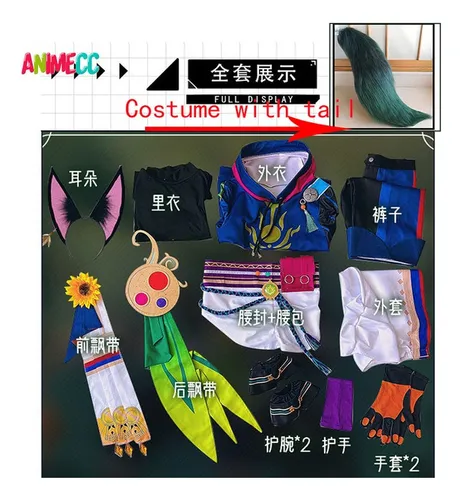 Traje De Cosplay De Tighnari Disfraz De Genshin Impact Uniforme De Fiesta