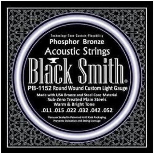 Encordado Black Smith Acústica Phosphor Bronze 011-52