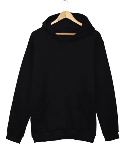 Buzo negro liso mujer sales