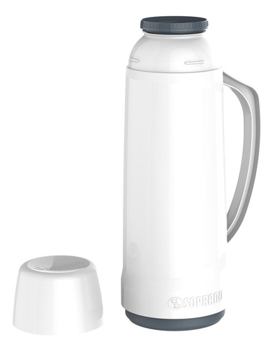 Termo Soprano Cristal 1 Litro Blanco