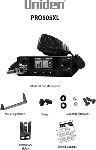 Rádio Px Uniden Pro505xl Am 40 Canais Pronta